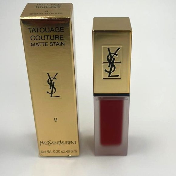 YSL TATOUAGE COUTURE MATTE STAIN 9 GRENAT NO RULES BRAND NEW - Picture 1 of 3